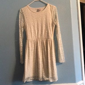 Cream Lace Dress